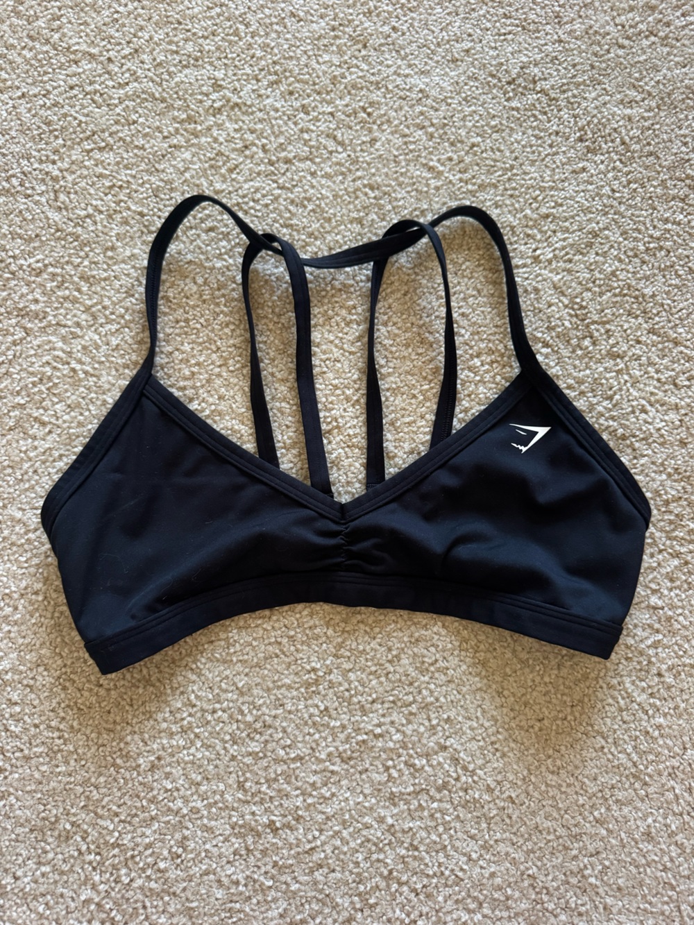 Gymshark Black Strappy Women's Sports Bra